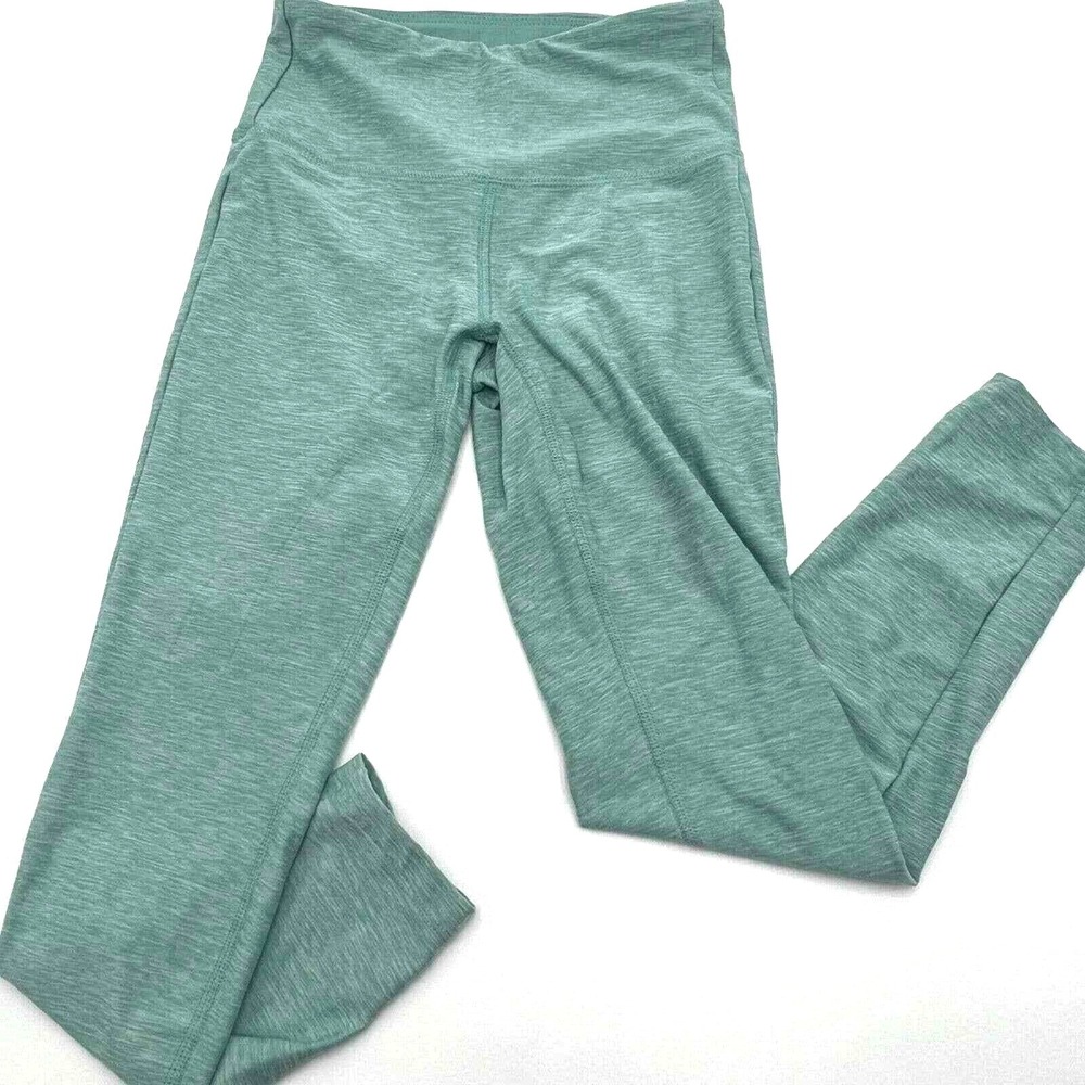 NEW BALANCE Women's XS Crop Lightweight Leggings Light Turquoise Blue Mint Green